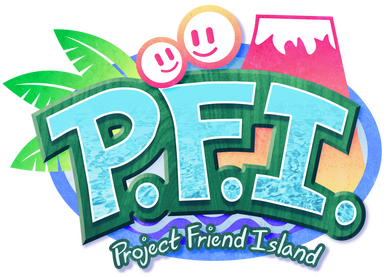Logo for a game in the works, P.F.I. Project Friend Island.